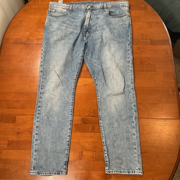 Levi's Jeans Men's Size 40 Blue 512 "Big E" Premium Tapered 5 Pocket Light Denim - Picture 1 of 13